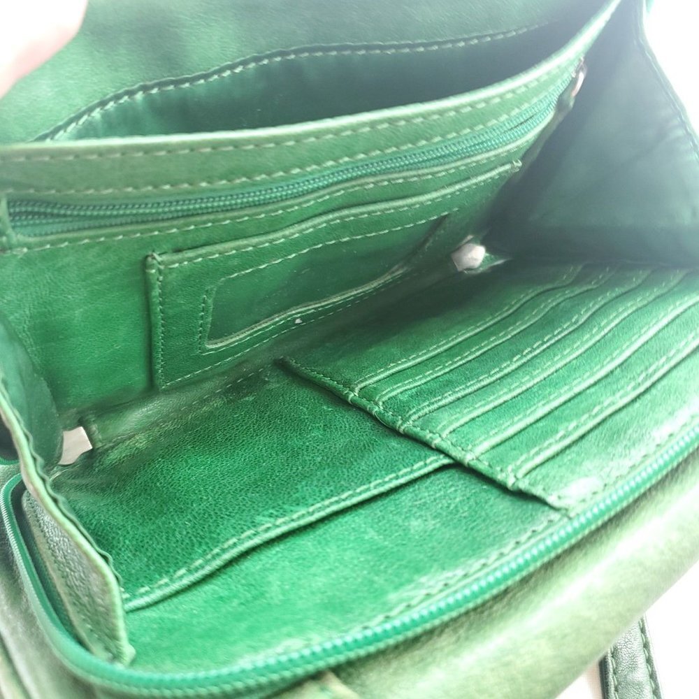 PERLINA Bag Green Crossbody Purse